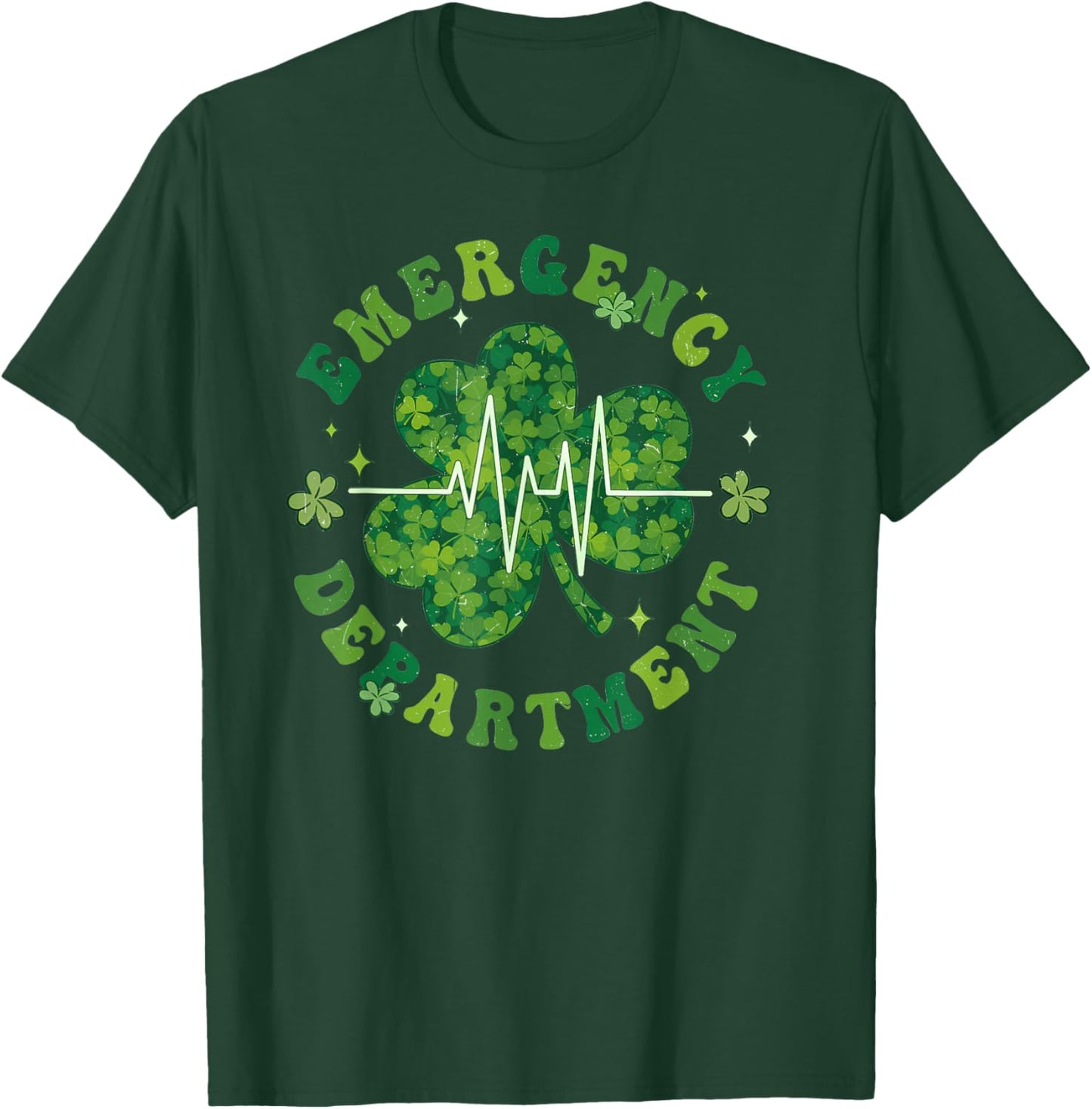 Emergency Department Nurse St Patrick's Day Nursing School T-Shirt - T-Shirt | Forest