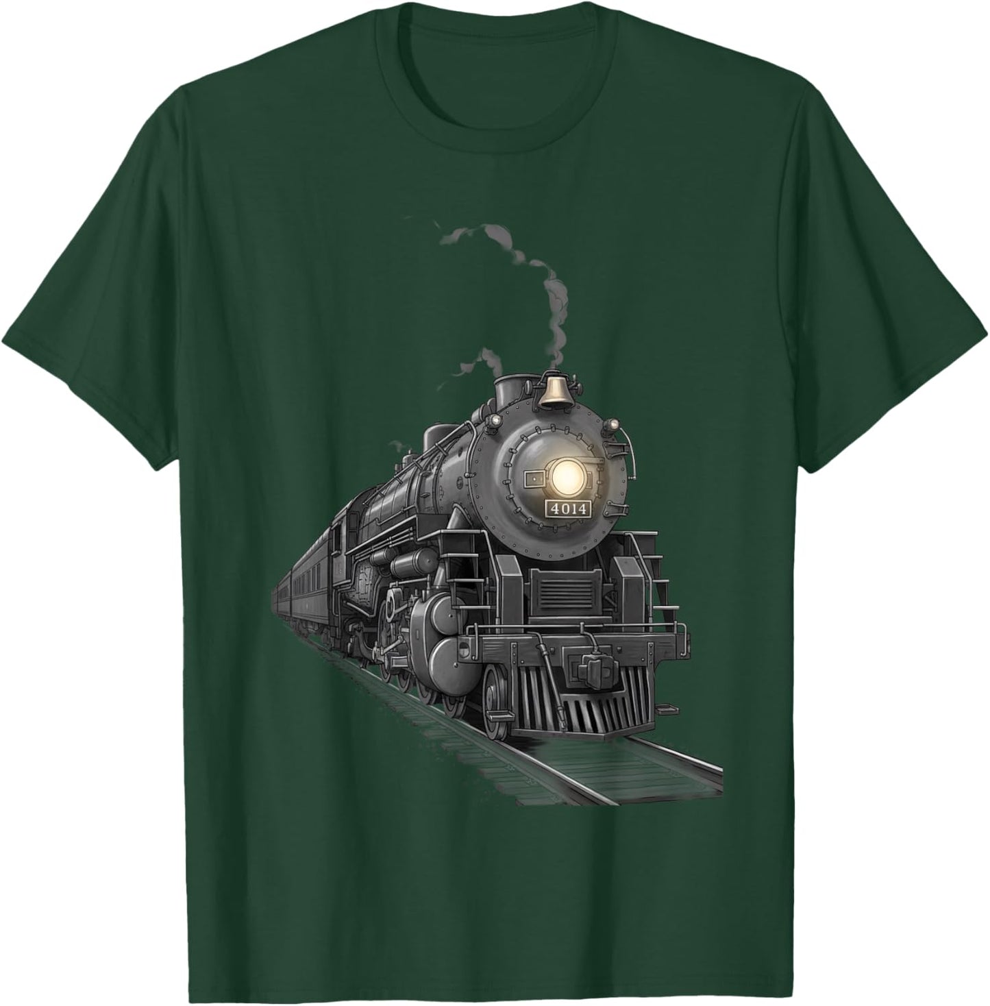 Steam Locomotive 4014 Train Engine Vintage Railroad Boys T-Shirt - T-Shirt | Forest