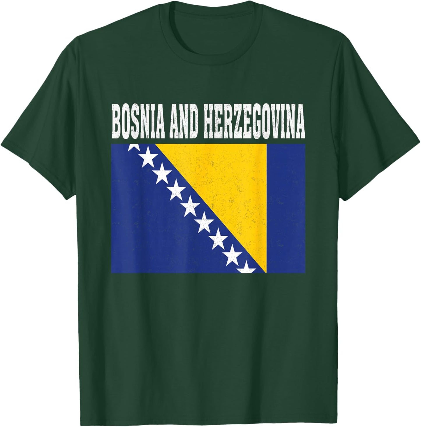 Bosnia and Herzegovina Flag Patriotic National Souvenir T-Shirt - T-Shirt | Forest
