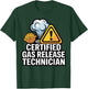 Certified Gas Release Technician Funny Fart Joke Bathroom T-Shirt - T-Shirt | Forest