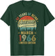 Vintage March 1966 Old 60Th Birthday Men Women T-Shirt - T-Shirt | Forest