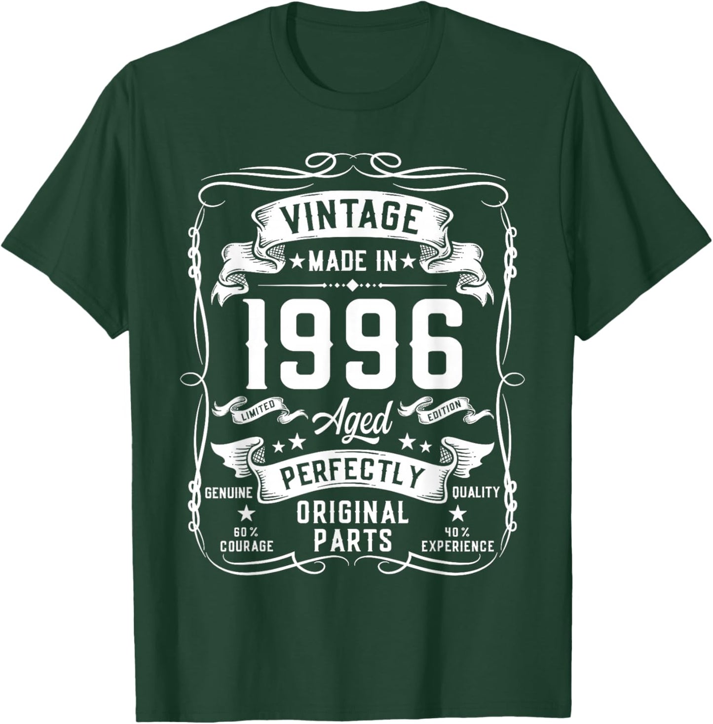 Vintage 1996 30yr 30th Birthday Gifts 30 Years Old T-Shirt - T-Shirt | Forest