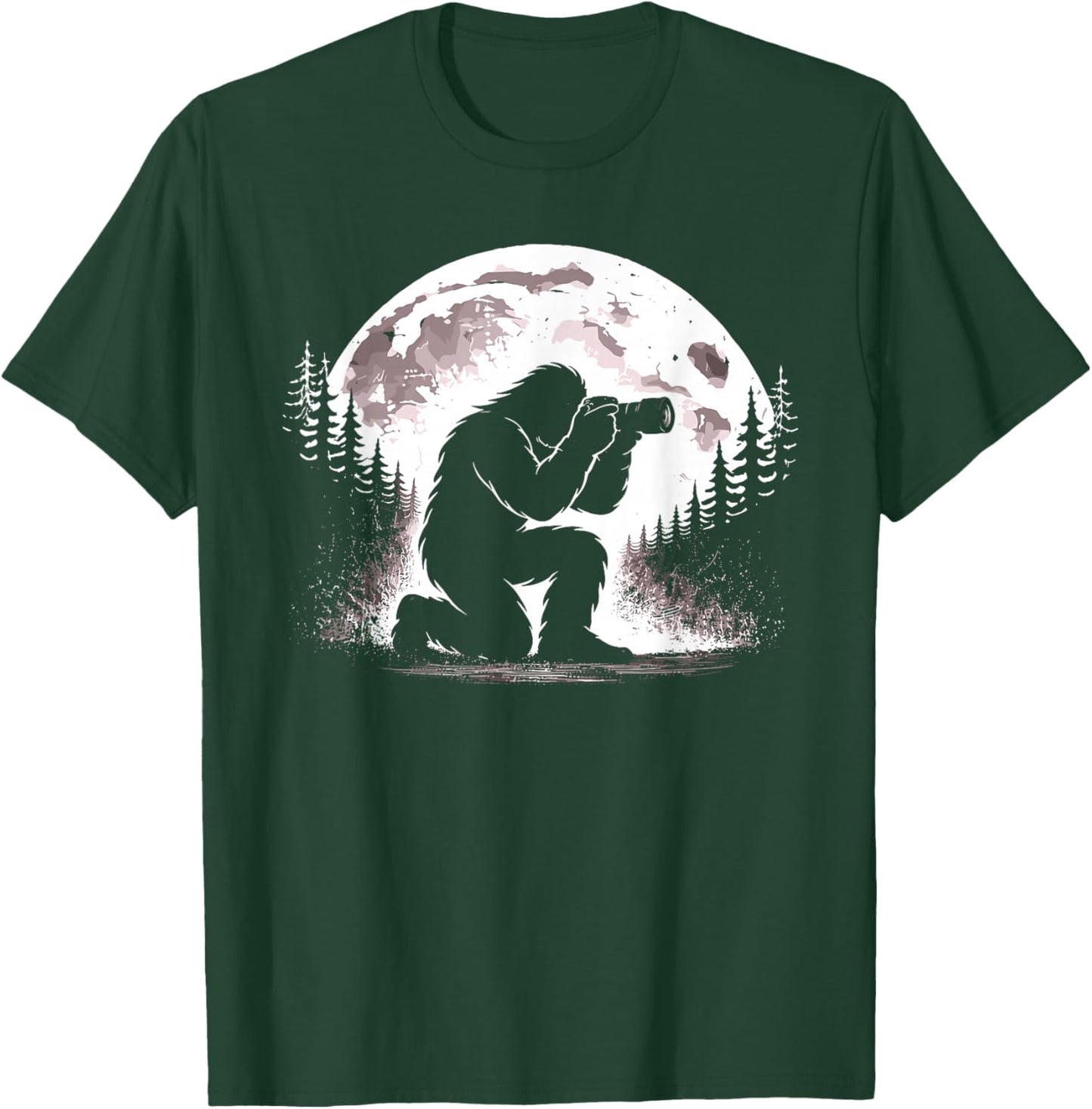 Bigfoot Photographer Hobby T-Shirt - T-Shirt | Forest