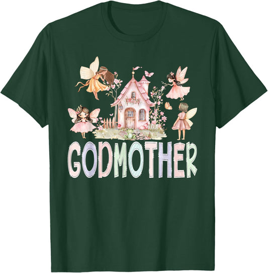 Fairy Godmother Magical Floral Birthday Girl Fairytale T-Shirt - T-Shirt | Forest