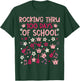 Rocking 100 Days of School Music Lover Teacher Kids T-Shirt - T-Shirt | Forest