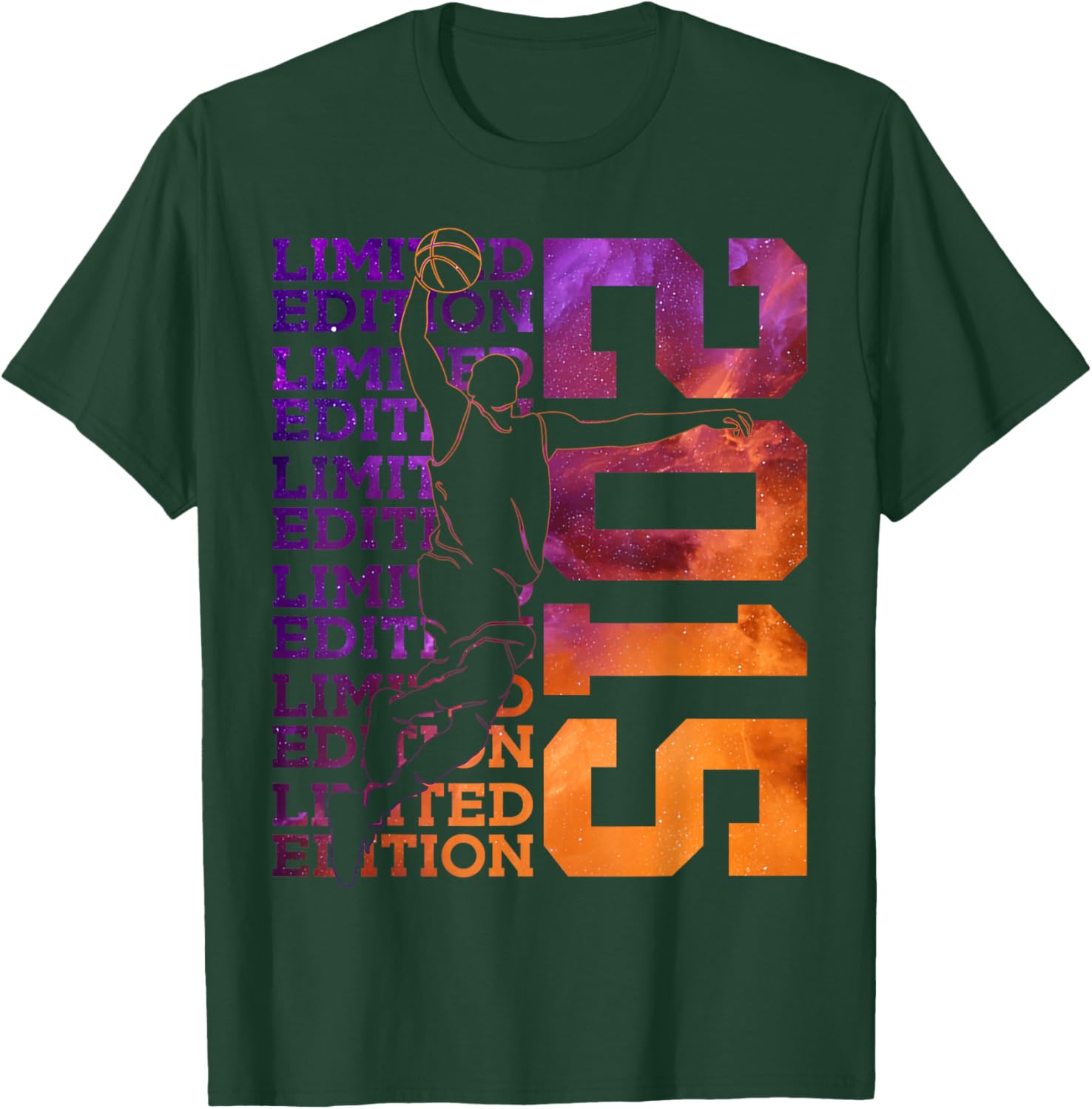 Limited Edition 2015 Basketball 11TH Birthday T-Shirt - T-Shirt | Forest
