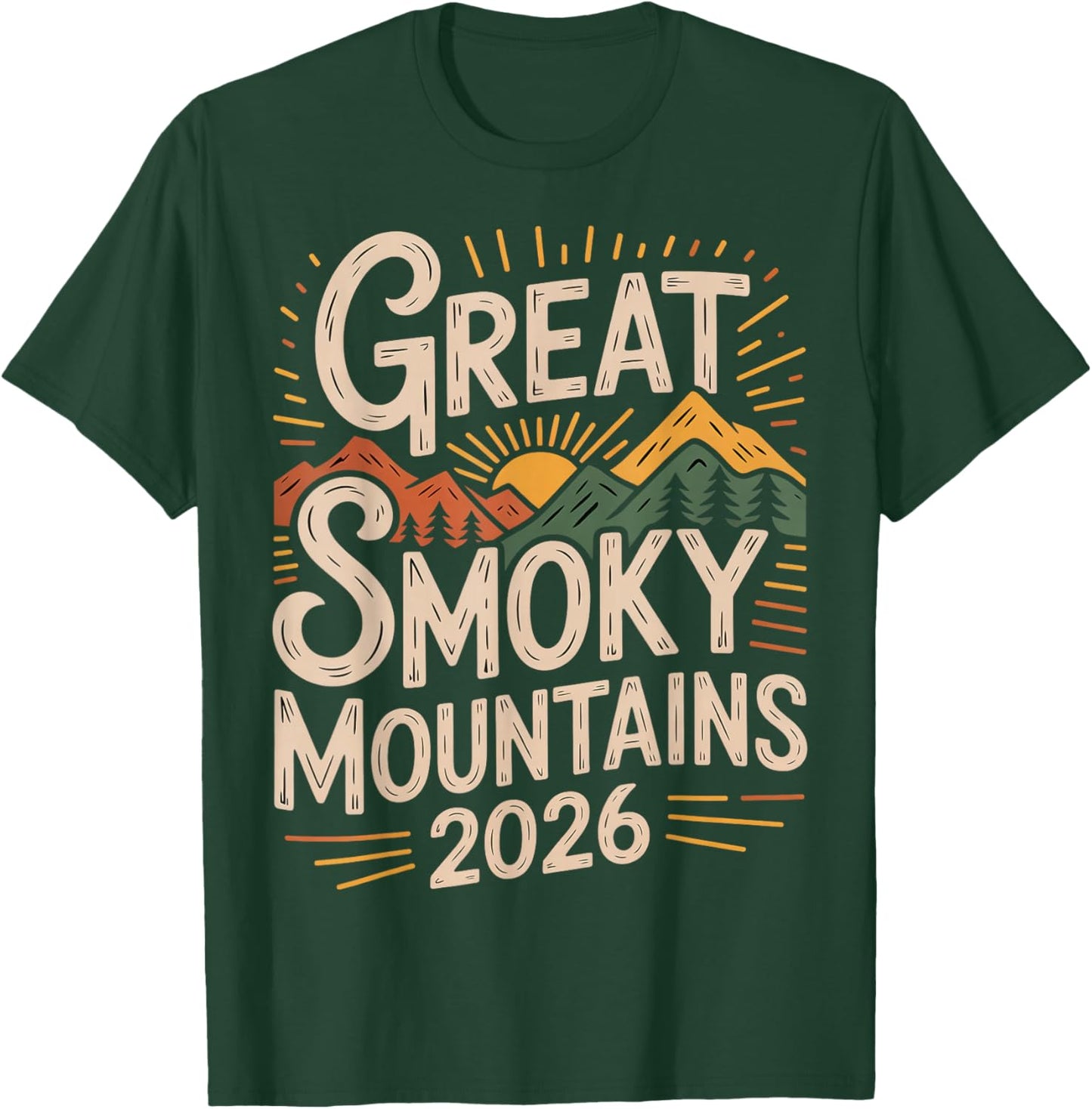 Gatlinburg Smoky Mountains 2026 Family Vacation T-Shirt - T-Shirt | Forest