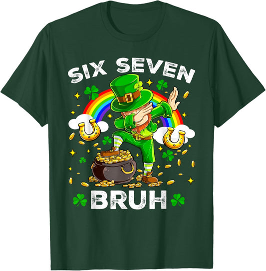 67 Bruh St Patricks Day Shirt Leprechaun Dab Shamrock 67 T-Shirt - T-Shirt | Forest