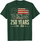 We The People 250 Years America 1776-2026 USA Flag (On Back) T-Shirt - T-Shirt | Forest