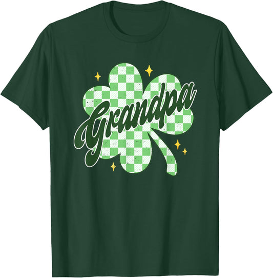 Funny Grandpa St Patrick's Day Shamrocks T-Shirt - T-Shirt | Forest