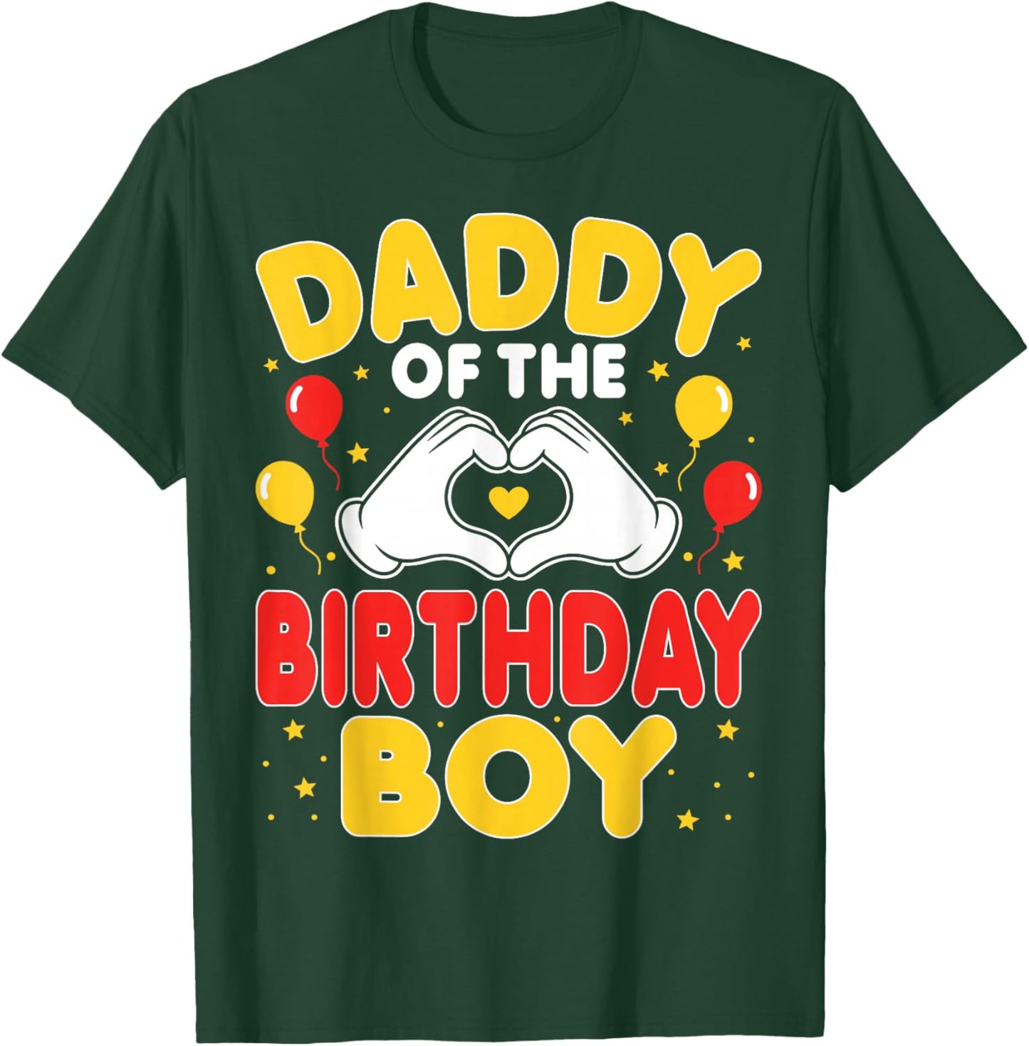 Daddy of The Birthday Boy - Birthday Party Dad T-Shirt - T-Shirt | Forest