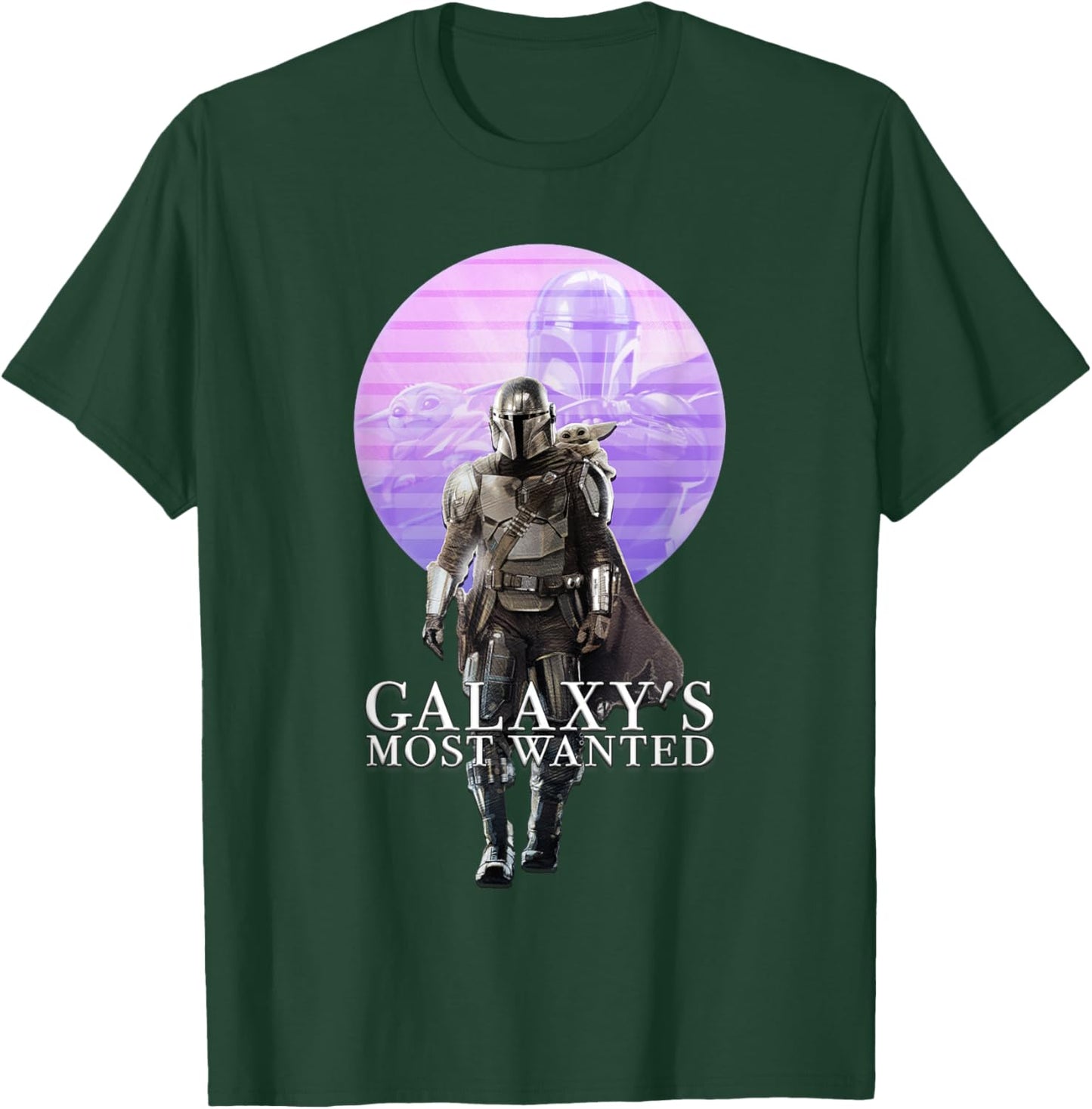 Star Wars The Mandalorian and Grogu Galaxy's Most Wanted Duo T-Shirt - T-Shirt | Forest