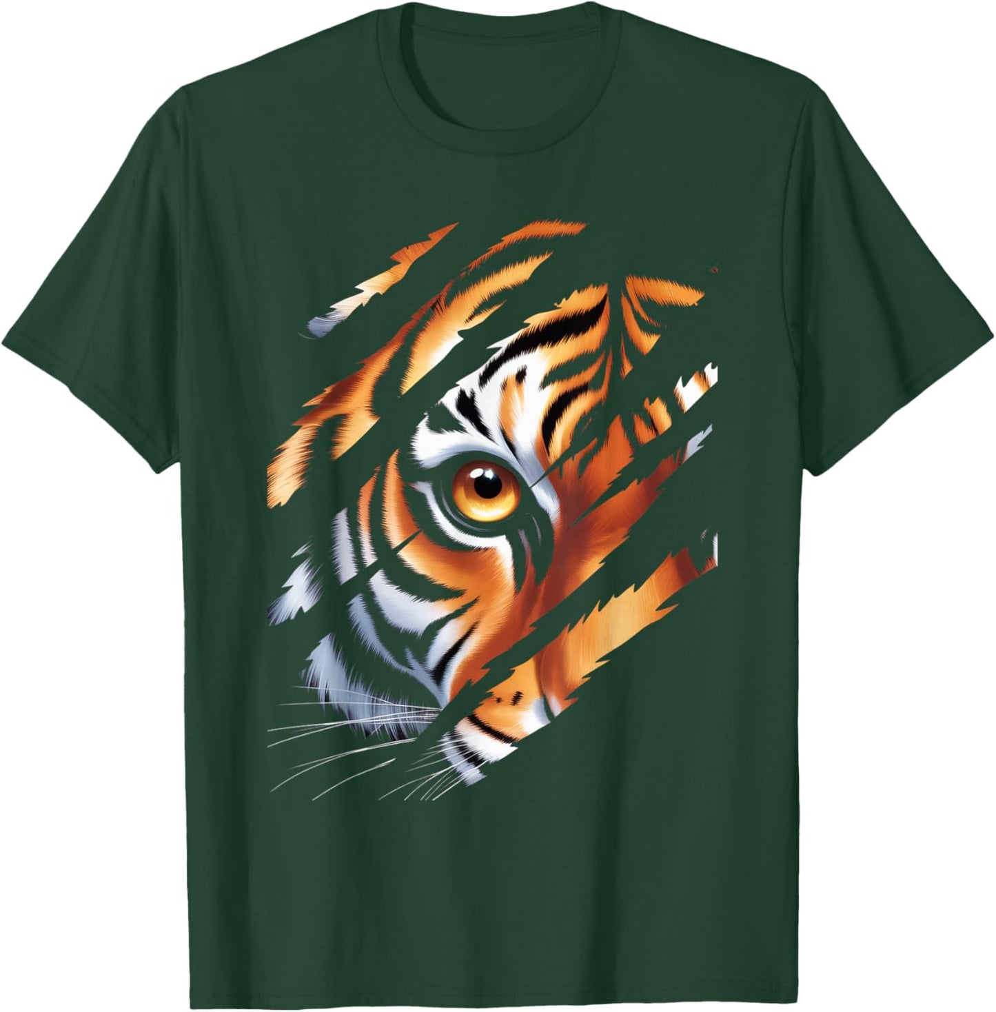 Tiger Eye Safari Zoo Wildlife Animal Lover Costume Kids Boys T-Shirt - T-Shirt | Forest