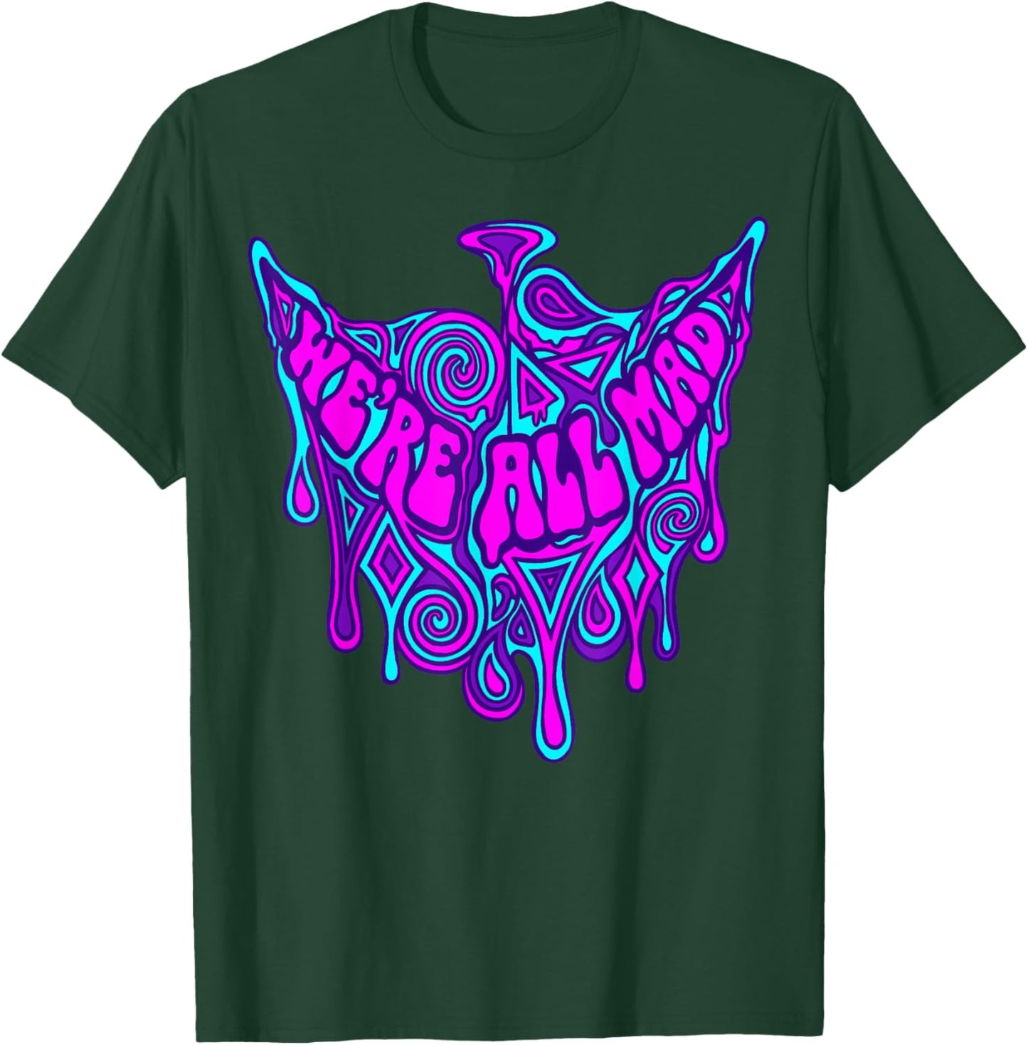 Alice in Wonderland Characters Lewis Carroll Illustration T-Shirt - T-Shirt | Forest