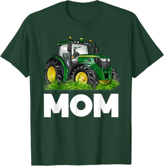 Mom It's My Birthday Tractor Family Group Matching T-Shirt - T-Shirt | Forest