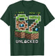 7th Birthday I was 6 Now Im 7 Unlocked 67 Boys Kids Youth T-Shirt - T-Shirt | Forest