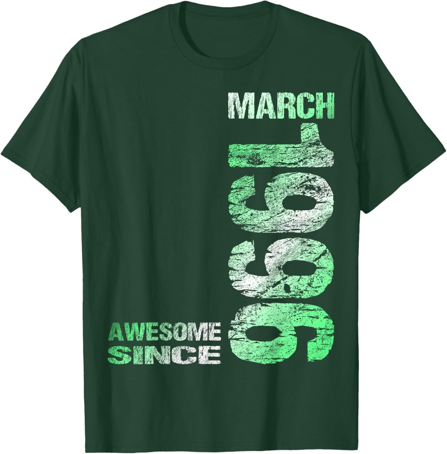 Awesome Since March 1996 30th Birthday T-Shirt - T-Shirt | Forest