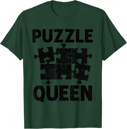 Cool Puzzle Design Girls Jigsaw Lover Puzzle Piece T-Shirt - T-Shirt | Forest