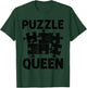 Cool Puzzle Design Girls Jigsaw Lover Puzzle Piece T-Shirt - T-Shirt | Forest