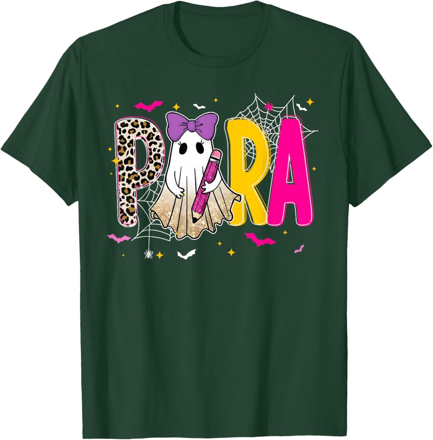 Spooky Halloween Teacher para Counselor SPED Preppy Boo Kids T-Shirt - T-Shirt | Forest