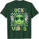 St Patricks Day Smile Lucky Vibes Saint Paddys Women Men Kid T-Shirt - T-Shirt | Forest