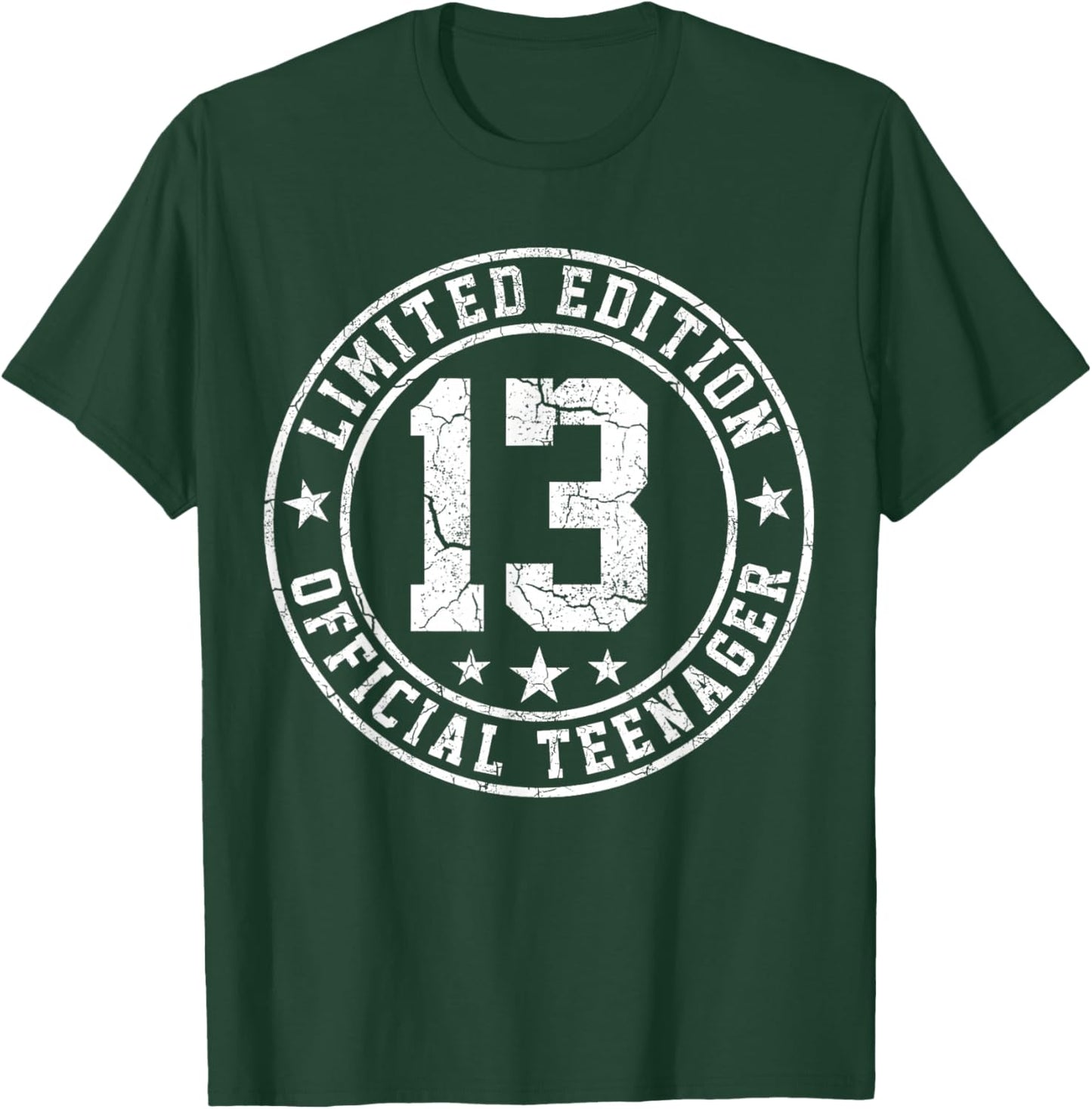 13th Bday Boys Official Teenager Limited Edition Birthday T-Shirt - T-Shirt | Forest