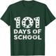 Happy 101 Days School Cute Dog 100 Days Smarter Student Kids T-Shirt - T-Shirt | Forest