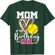 Mom of The Birthday Girl Softball Mom Leopard Heart T-Shirt - T-Shirt | Forest