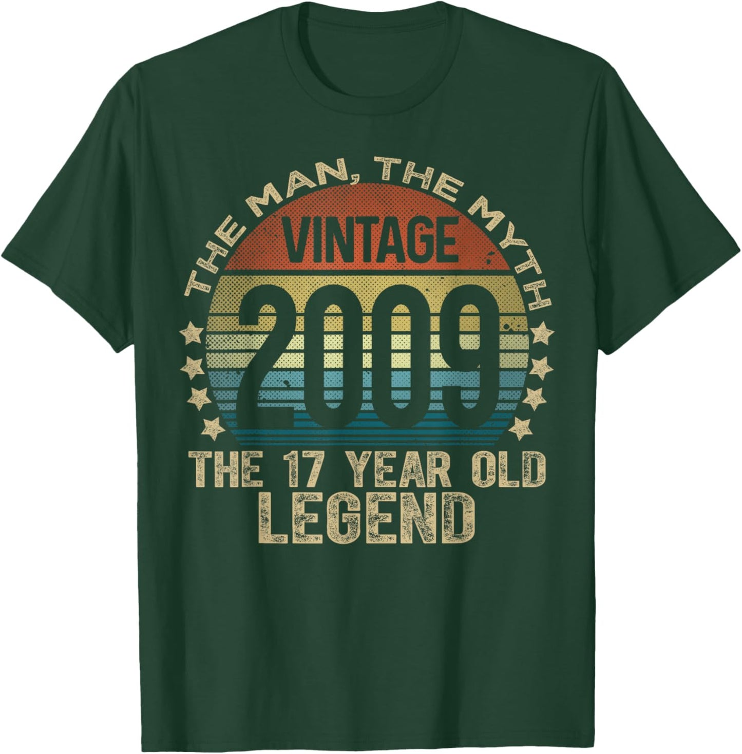 17 Year Old Gifts Vintage 2009 Limited Edition 17th Birthday T-Shirt - T-Shirt | Forest