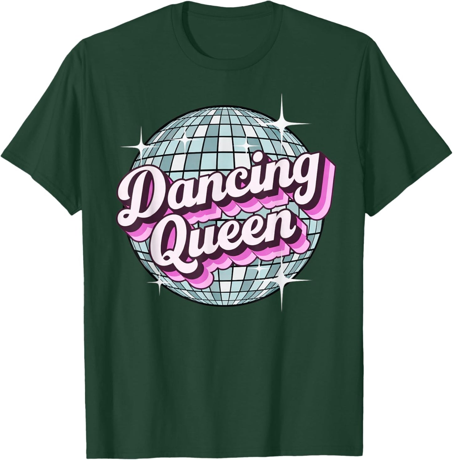 Retro Dancing Queen Disco Ball T-Shirt - T-Shirt | Forest