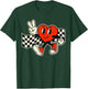 Valentine's Day Heart Peace Hand Retro Groovy Men Women Kids T-Shirt - T-Shirt | Forest