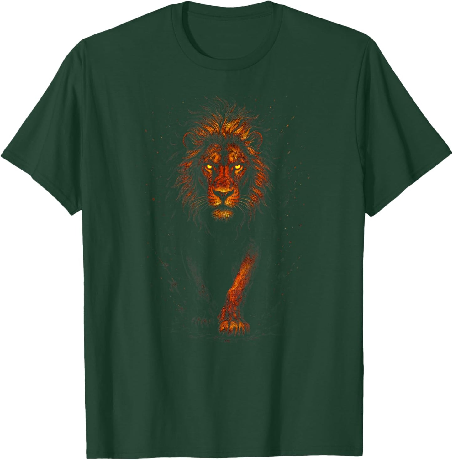 Lion - Artistic King of Animals T-Shirt - T-Shirt | Forest