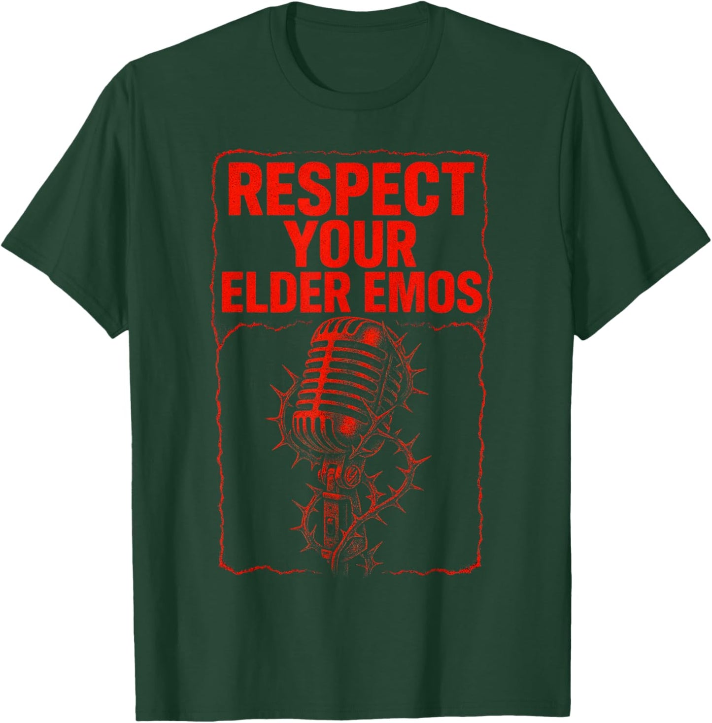 Respect Your Elder EMOS - Emo Goth Music Fans 90s T-Shirt - T-Shirt | Forest