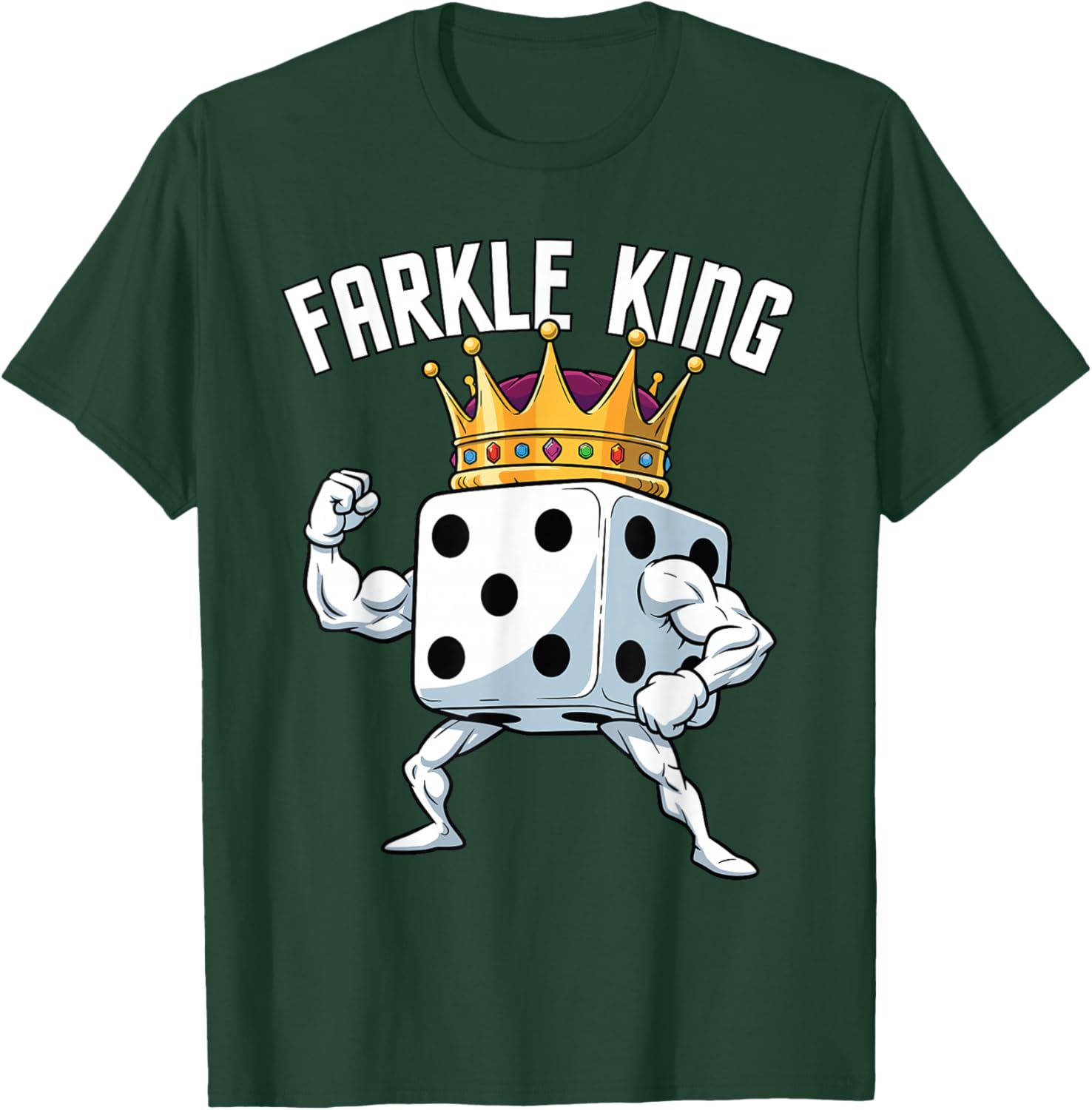 Farkle King, Funny Farkle T-Shirt - T-Shirt | Forest