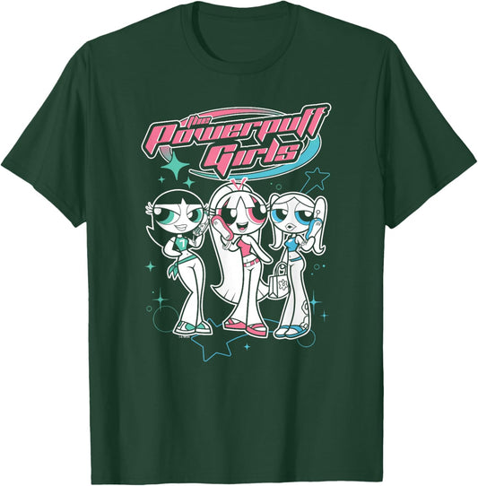 The Powerpuff Girls Teenage Group Y2K Style Poster T-Shirt - T-Shirt | Forest
