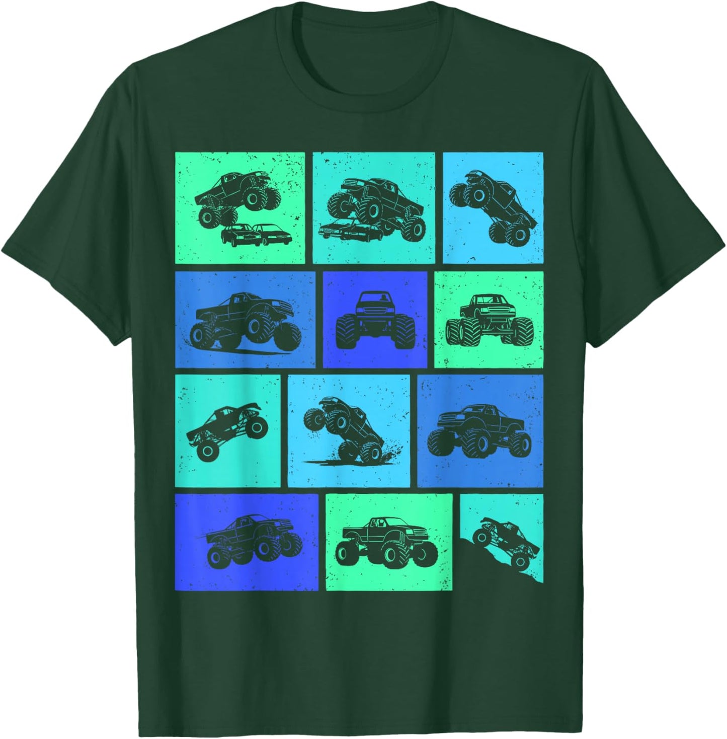 Monster Truck Boys Kids T-Shirt - T-Shirt | Forest