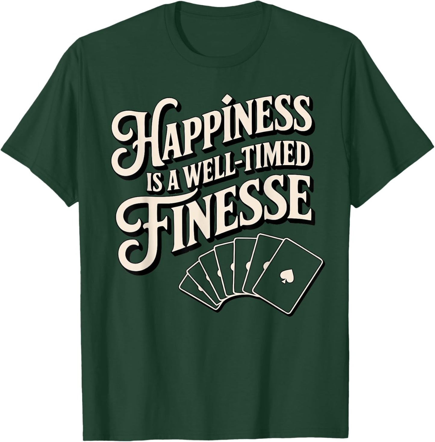 Bridge Player Finesse Contract Bridge T-Shirt - T-Shirt | Forest