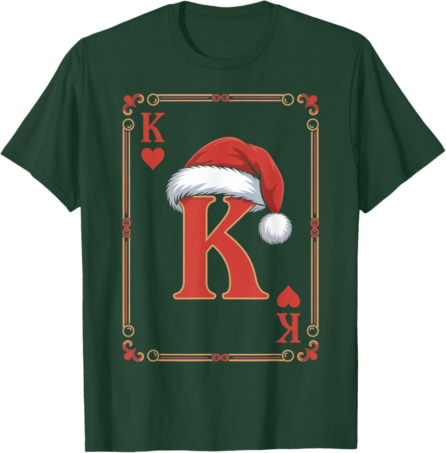 King of Hearts Christmas Costume Playing Cards King Hearts T-Shirt - T-Shirt | Forest