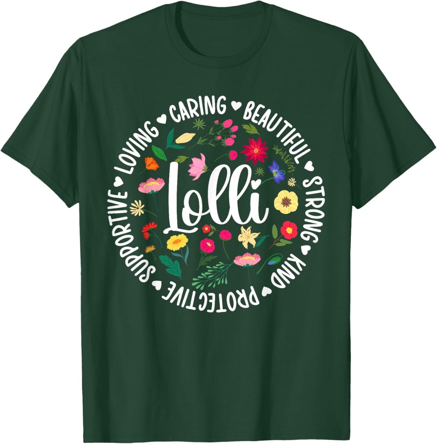 Lolli Appreciation Circle Lolli Grandma Lolli Grandmother T-Shirt - T-Shirt | Forest