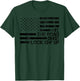 Retro Hit The Road Dude Lock em' Up American Flag (On Back) T-Shirt - T-Shirt | Forest