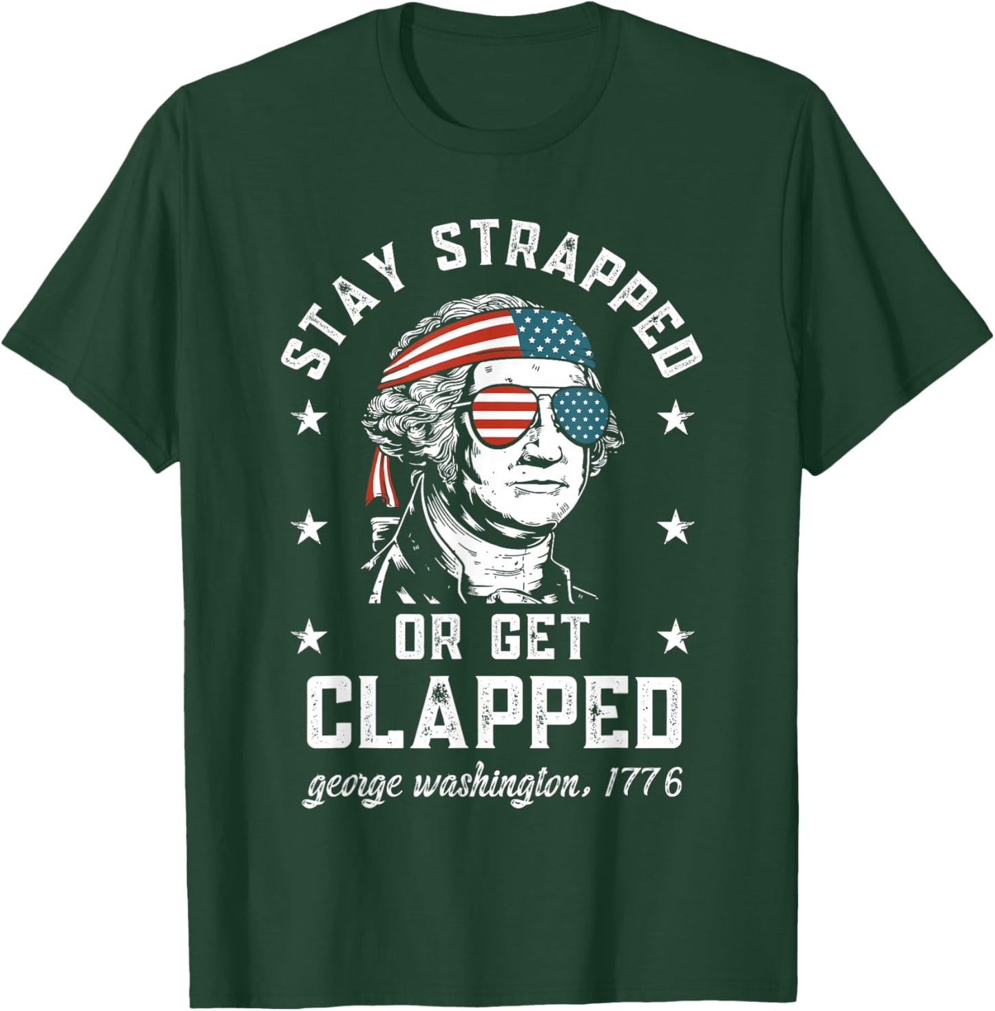 Patriotic Historical Figure USA Freedom Art T-Shirt - T-Shirt | Forest