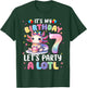 I'm 7th Birthday Girl Cute Axolotl 7 Year Old Bday Kids T-Shirt - T-Shirt | Forest