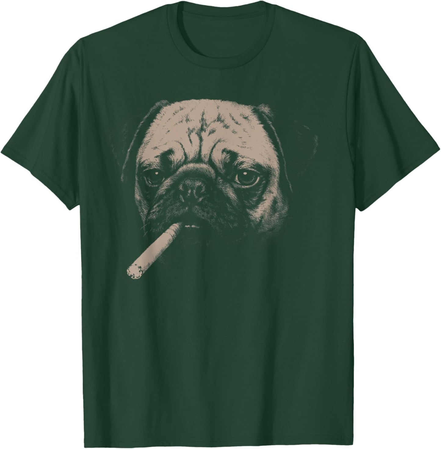 Dog Smoking Funny Pug Smoking Dog Meme T-Shirt - T-Shirt | Forest
