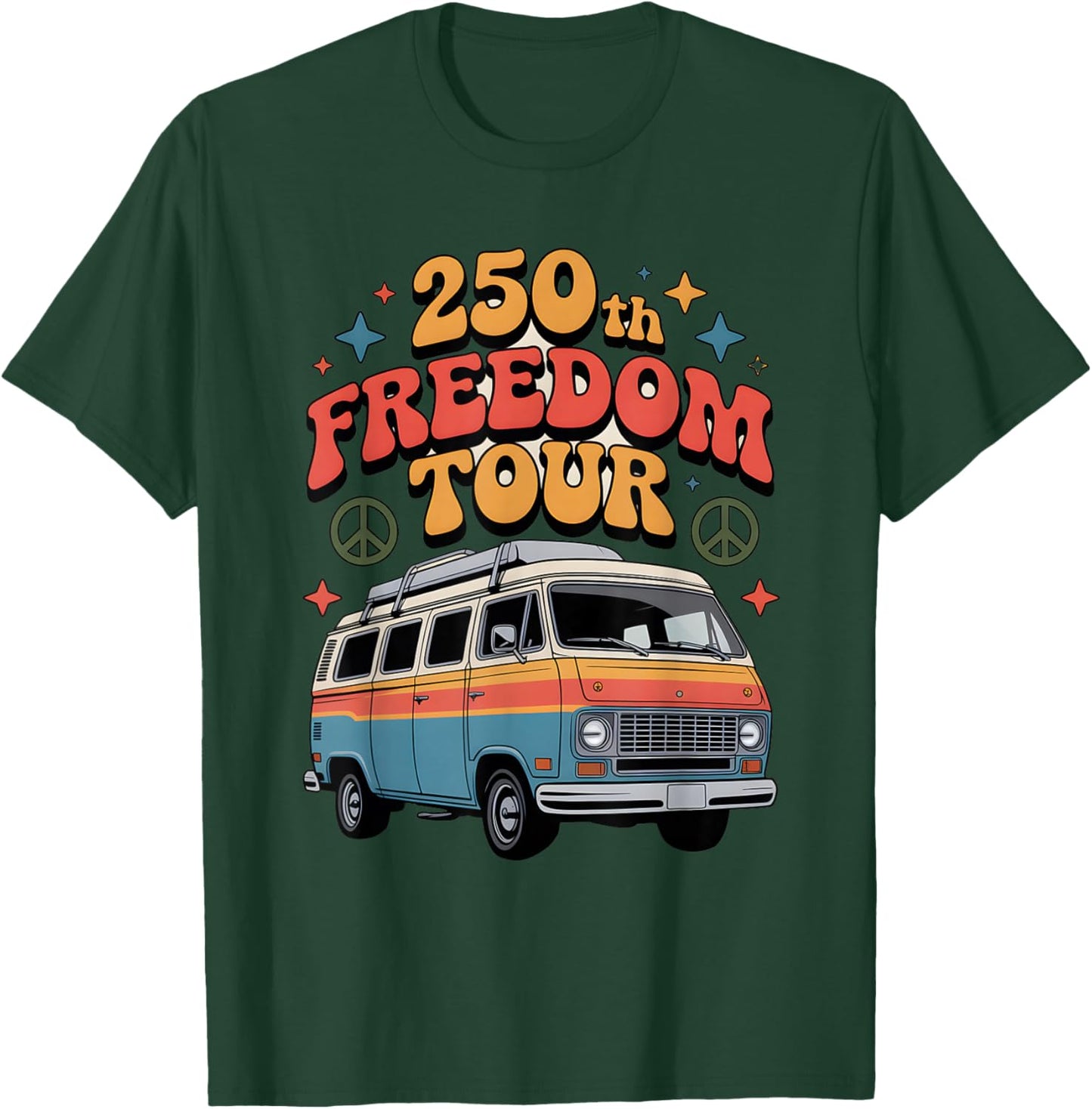 250 Years 1776-2026 250th Birthday Camping T-Shirt - T-Shirt | Forest