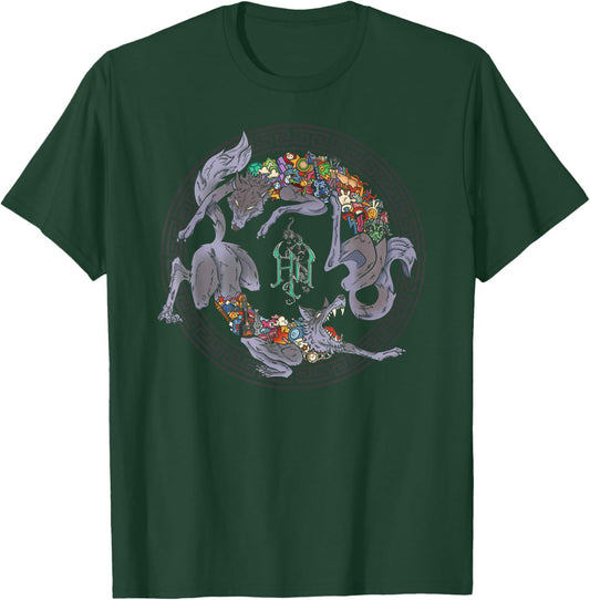 The Hu Wolf Circle Emblem T-Shirt - T-Shirt | Forest