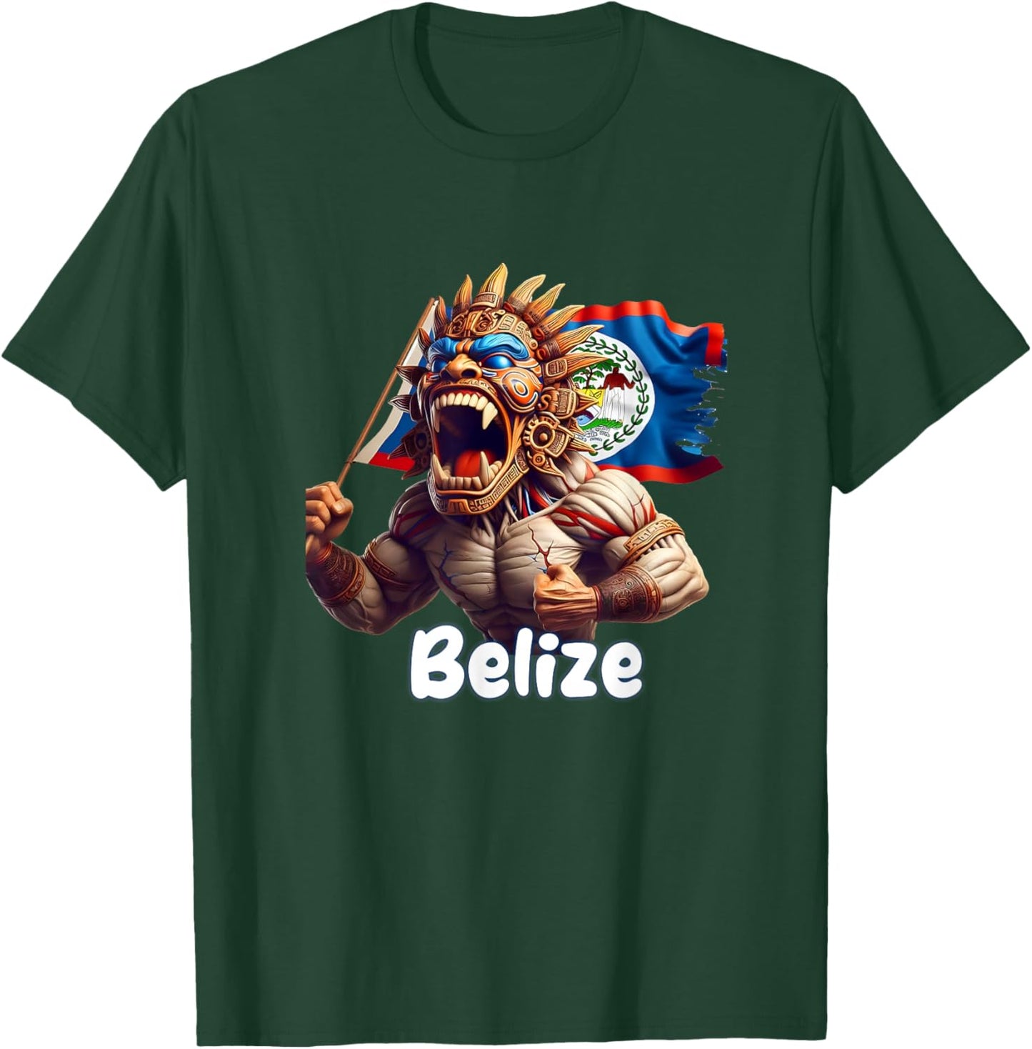 Belize Flag , Belize , Belize T-Shirt - T-Shirt | Forest