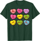 Vintage Valentines Conversation Hearts Candy Women Men Kids T-Shirt - T-Shirt | Forest