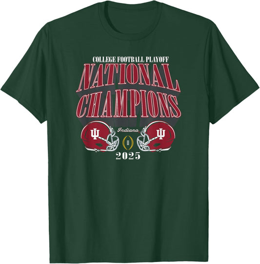Indiana Hoosiers National Champs 2025 Football CFP Lombardi T-Shirt - T-Shirt | Forest