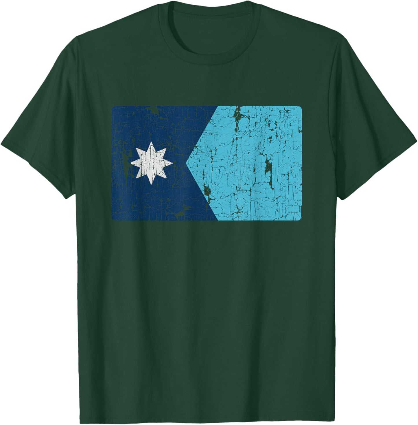 Vintage Minnesota Flag MN Souvenir T-Shirt - T-Shirt | Forest