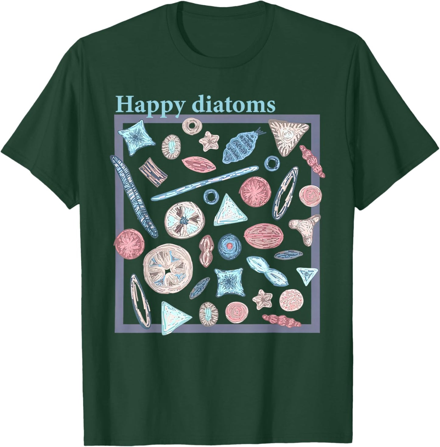 Diatom Phytoplankton Algae Ecology Marine Biology Science T-Shirt - T-Shirt | Forest